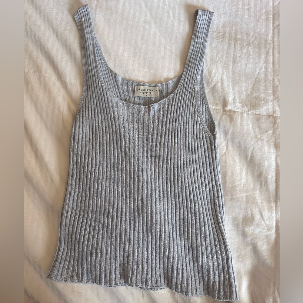 Dress forum tank size small, like new, light grey/blue
